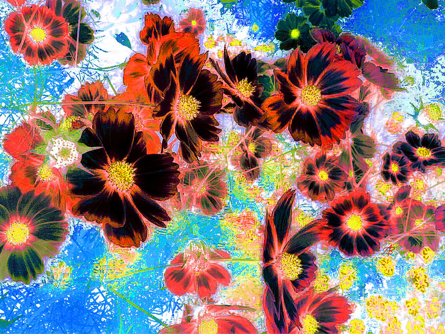 Flowers 1 Painting by Angie Braun