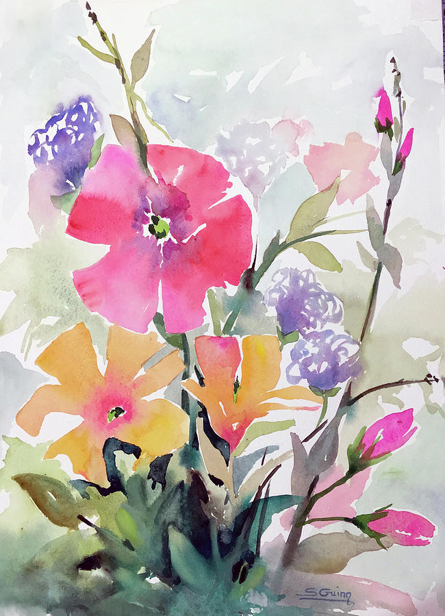 Flower Painting - Flowers 1 by Shane Guinn