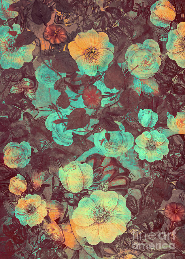 Flowers 13 Art Digital Art by Justyna Jaszke JBJart
