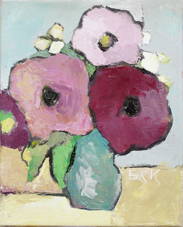 Flowers 1601 Painting by Becky Kim