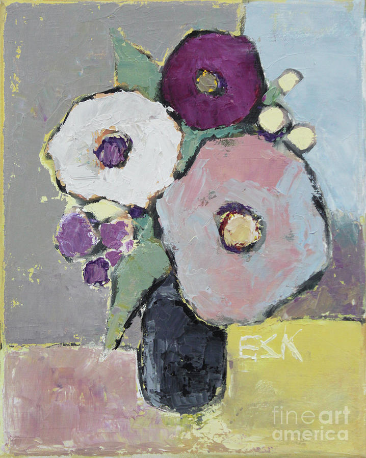 Flowers 1602 Painting by Becky Kim