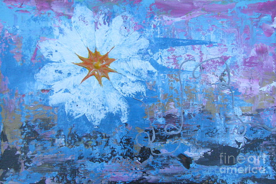 Flowers 19 Painting by Jacqueline Athmann
