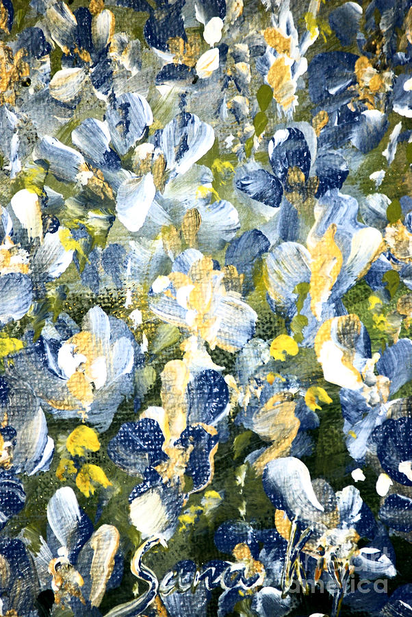 Flowers 21.2 Painting by Oksana Semenchenko
