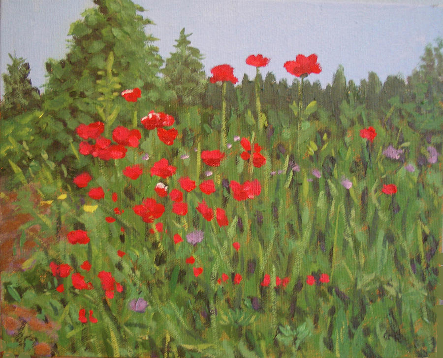 Flowers 3 Painting by Stan Chraminski