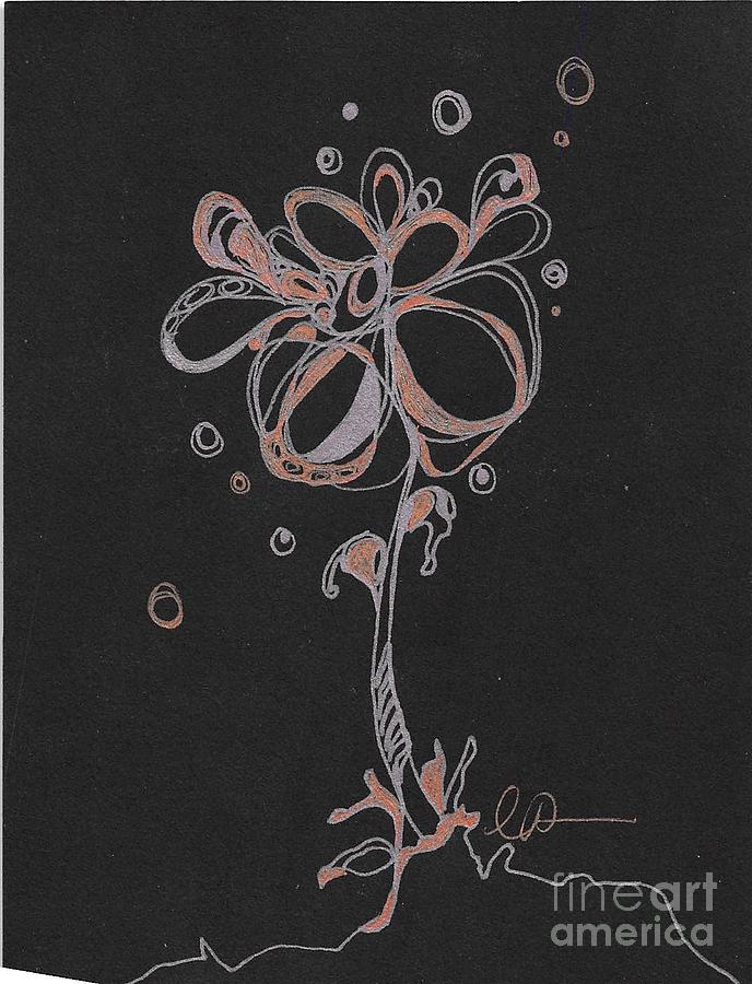 Abstract Drawing - Flowers 36 by Christina Naman
