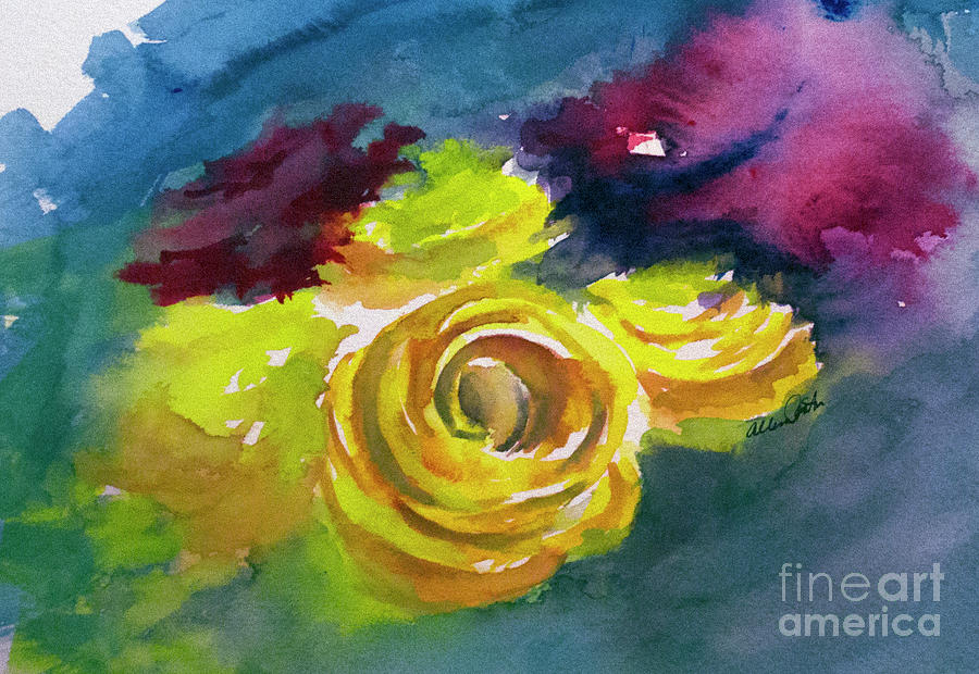 Flower Painting - Flowers by Allison Ashton