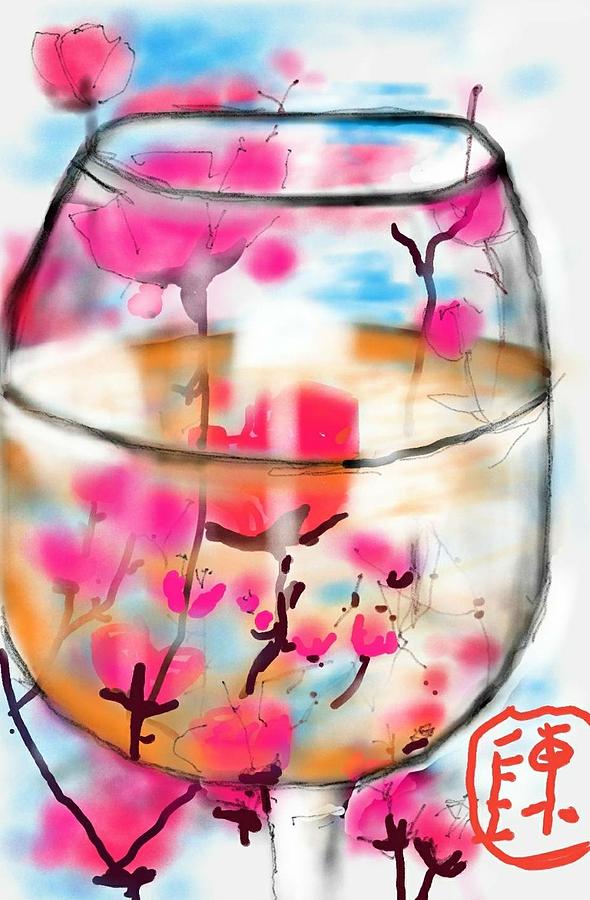 Flowers And Drink Digital Art by Debbi Saccomanno Chan
