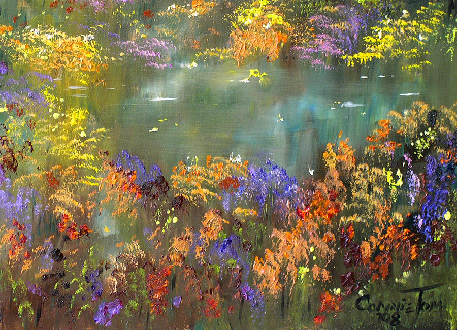 Flowers and Grasses III Painting by Connie Tom - Fine Art America