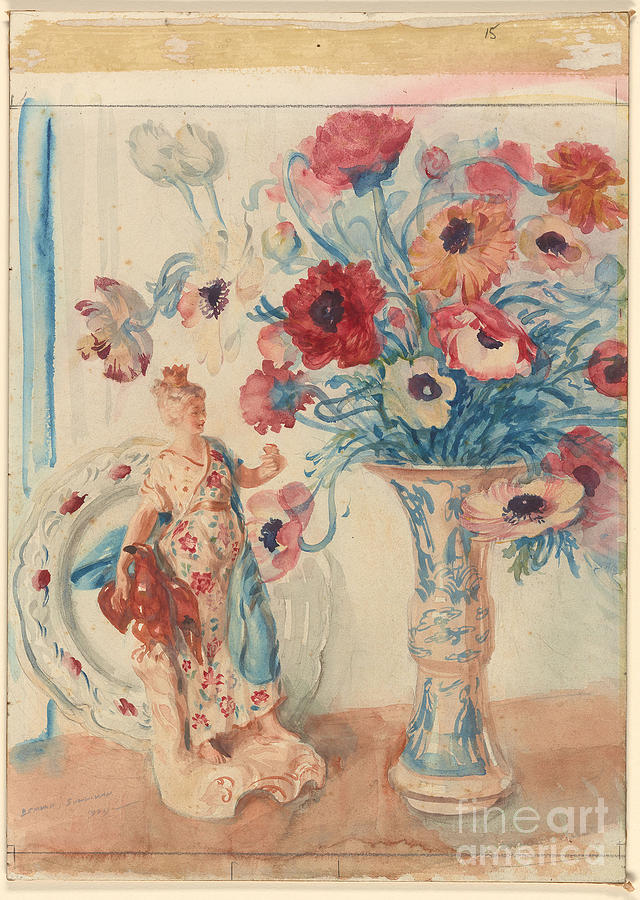 Flowers and Porcelain Painting by Celestial Images