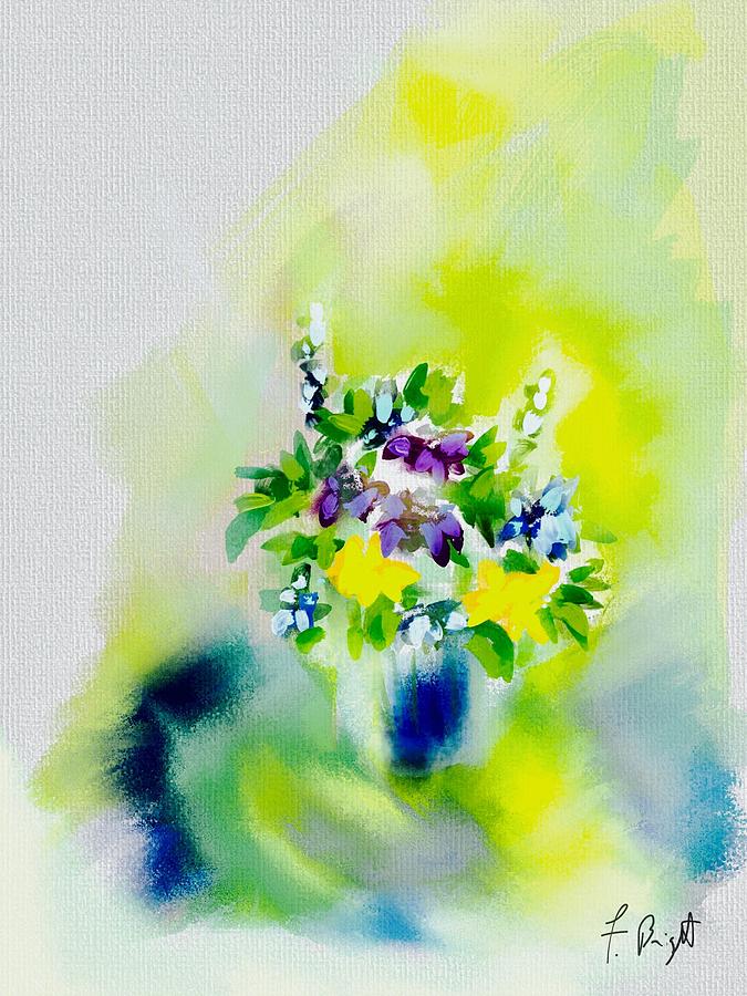 Flowers at Home Digital Art by Frank Bright