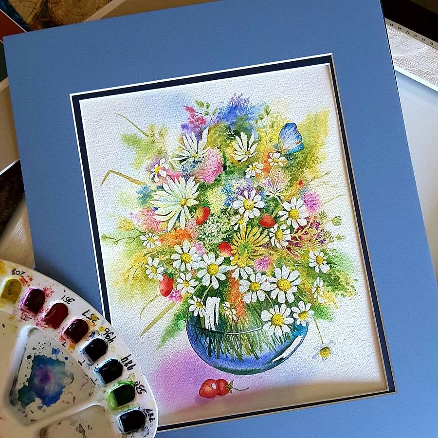 Flowers  Painting by Elena Mahoney