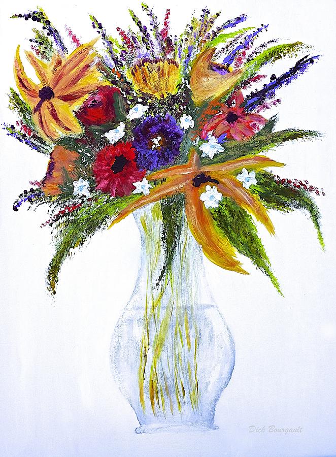 Flowers For An Occasion Painting by Dick Bourgault
