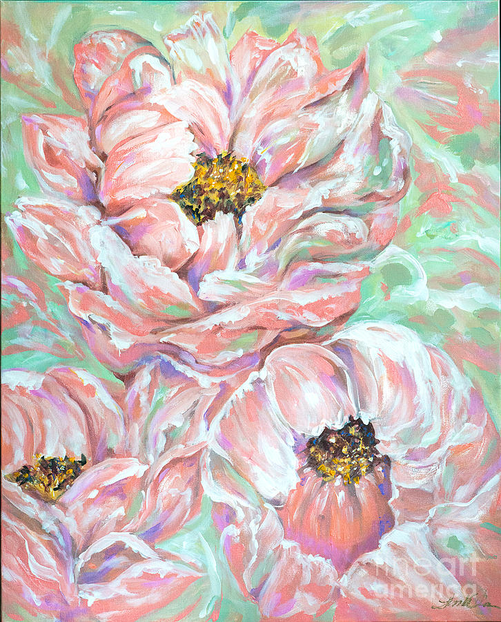 Flowers for Gigi Painting by Linda Olsen