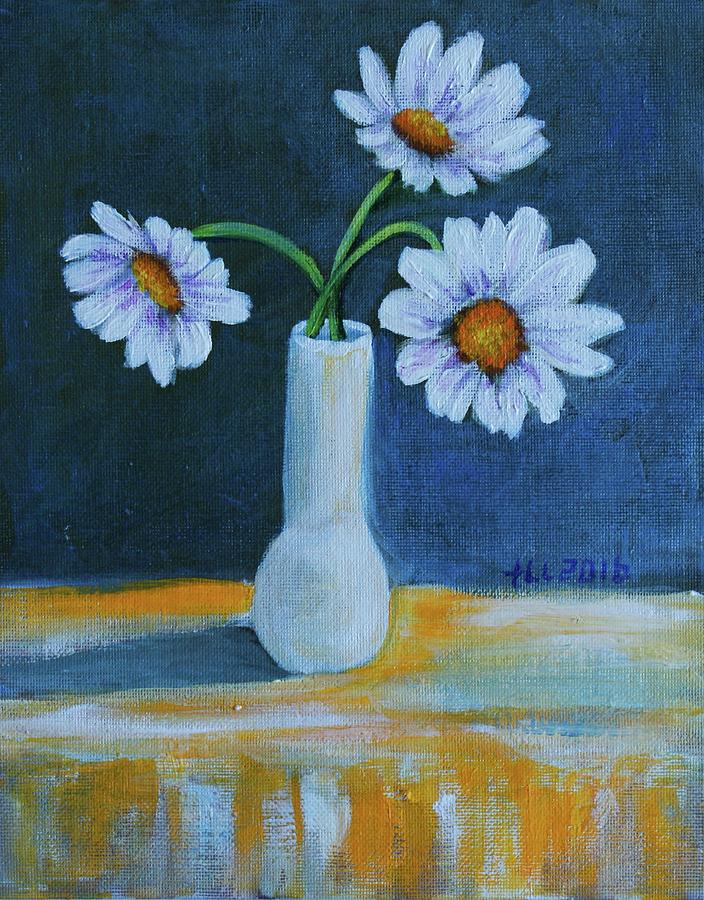 Flowers for Greta Painting by Theresa Cangelosi