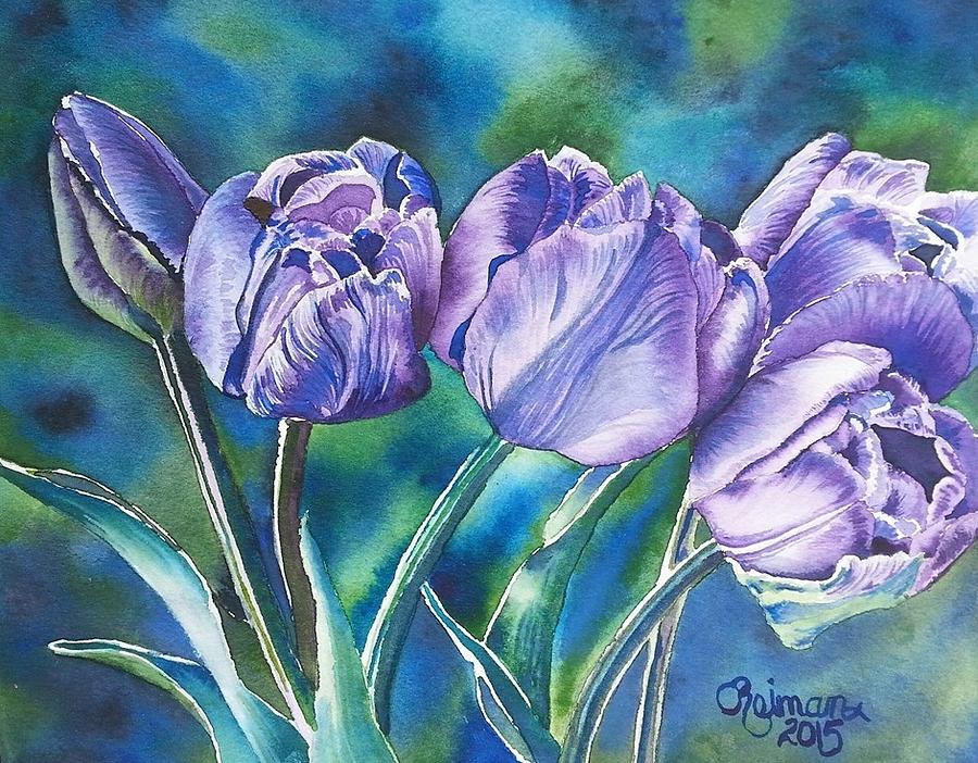 Flowers for Katie 4 Painting by Kathleen Reiman - Fine Art America