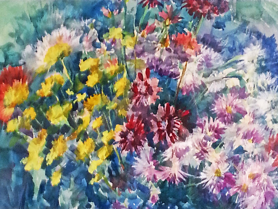 Flowers for Mom Painting by  Svetlana Nassyrov
