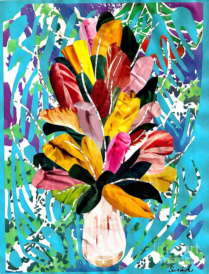 Flower Mixed Media - Flowers for My Mother by Sarah Loft