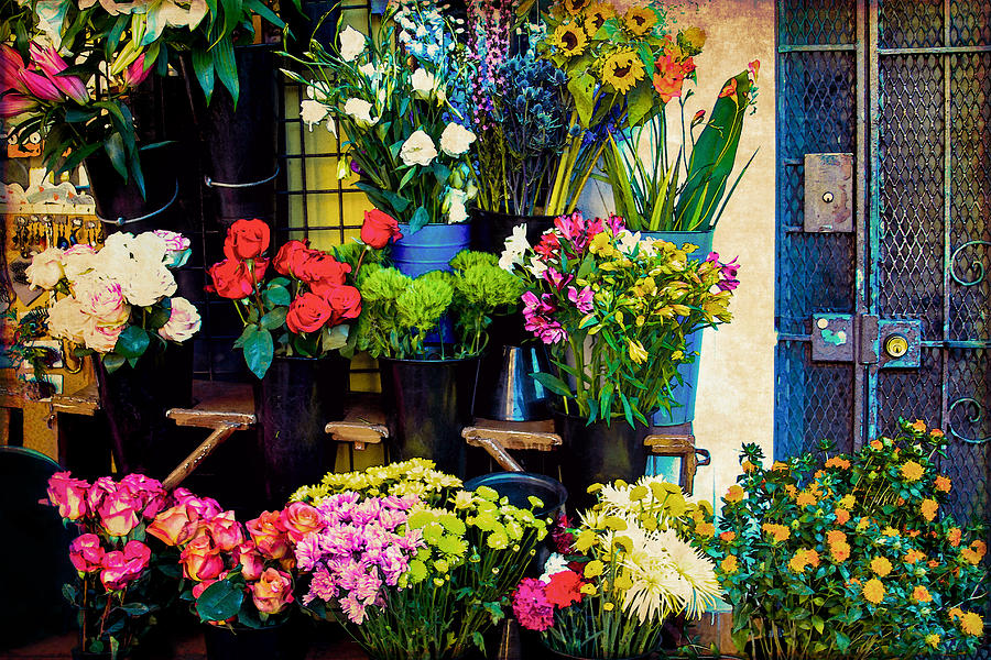 Flowers for Sale Photograph by Bonnie Follett