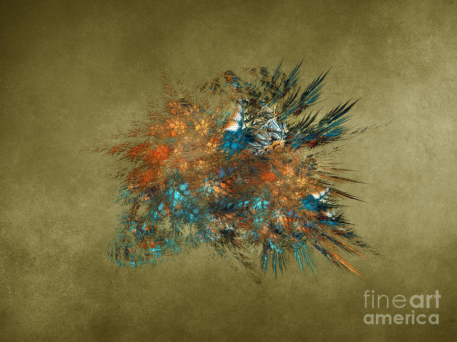 Flowers fractal art Digital Art by Justyna Jaszke JBJart
