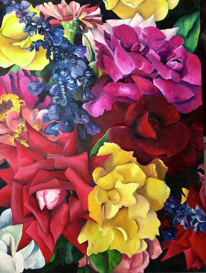 Flowers from My Garden Painting by Kimberly Delgado - Fine Art America