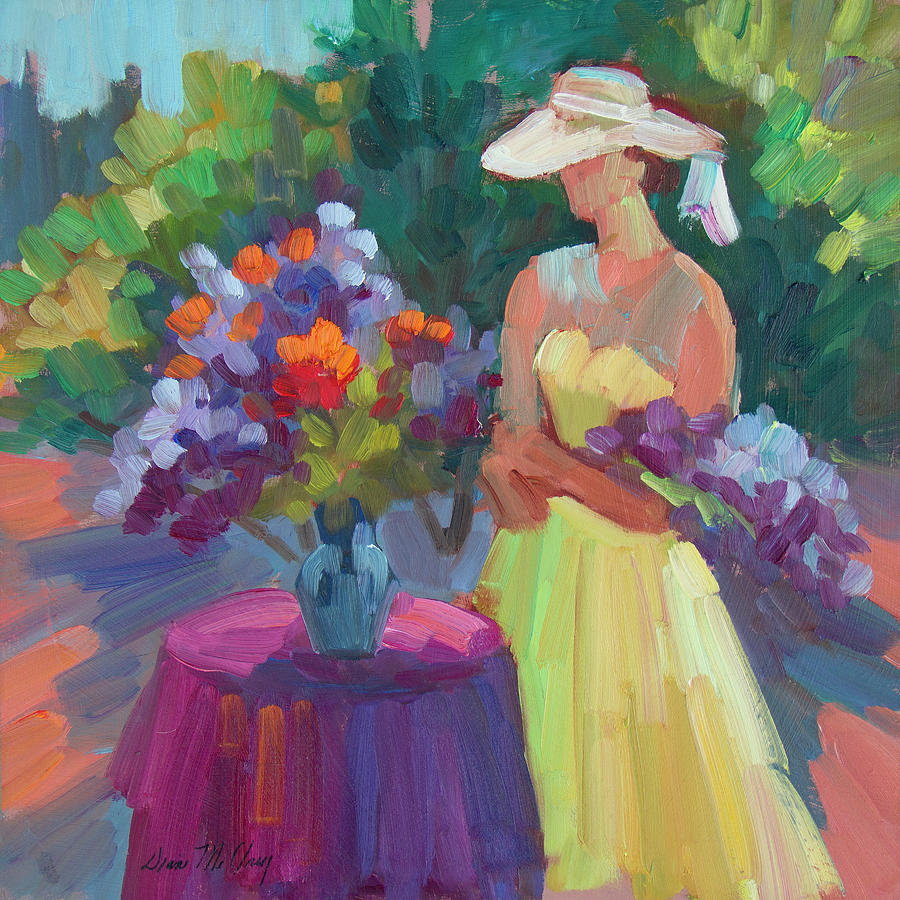 Flowers From The Garden Painting by Diane McClary