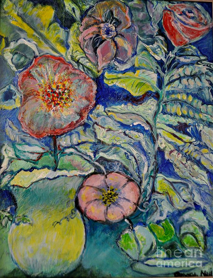 Flowers Gone Wild Painting by Deborah Nell