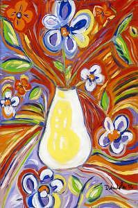 Flowers Painting - Flowers Gone Wild by Debra LaBar Flowers Painting - Flowers Gone Wild by Debra LaBar