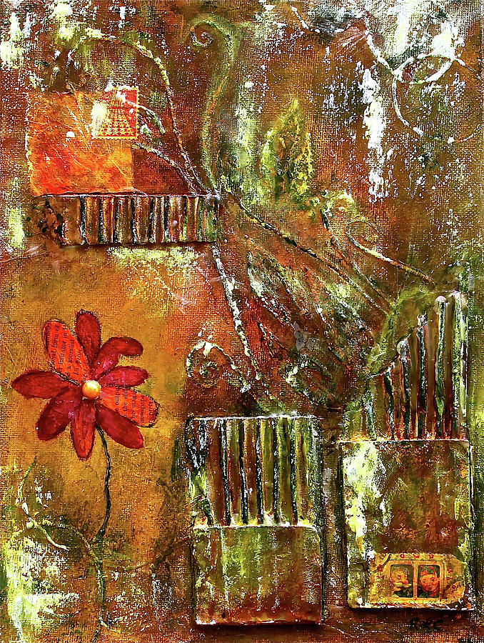 Flowers Grow Anywhere Painting
