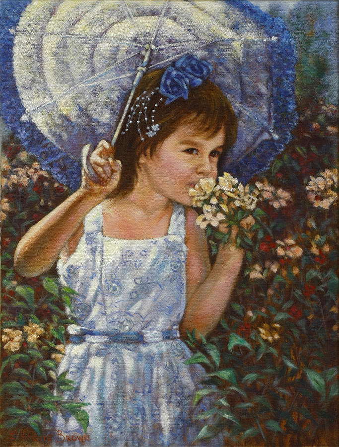 Flowers Painting by Harvie Brown