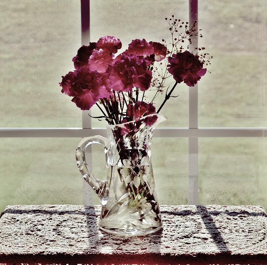 Flowers in a Pitcher Photograph by Eileen Brymer