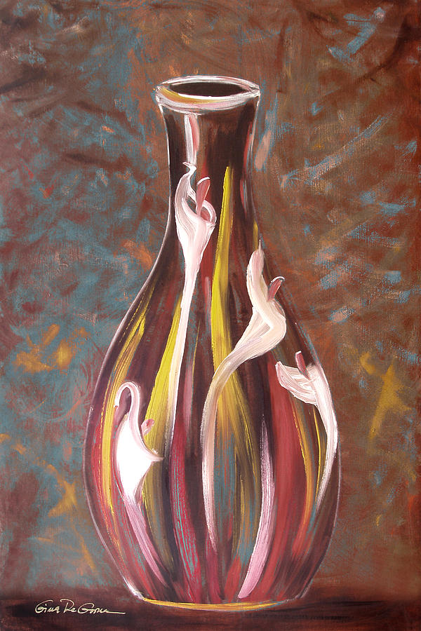 Flowers in a Vase 2 Painting by Gina De Gorna