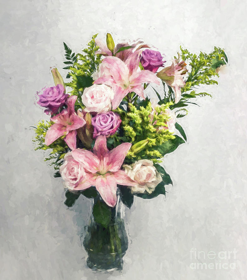 Flowers In A Vase Photograph