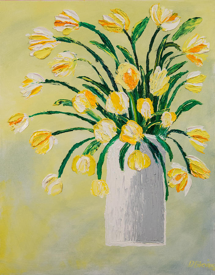 Flower Painting - Flowers in a Vase by Diann Blevins