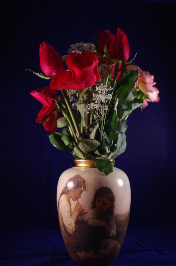 Flowers in a vase Photograph by Gerald Kloss