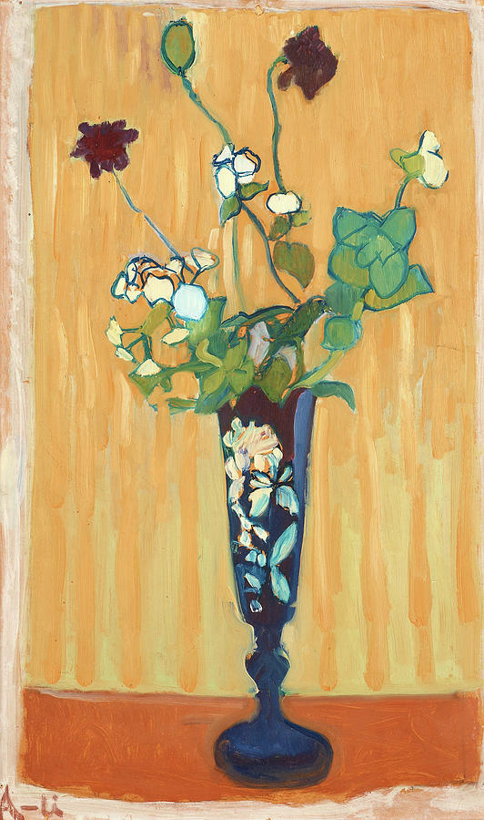 Vincent Van Gogh Painting - Flowers in a Vase by Ivan Agueli