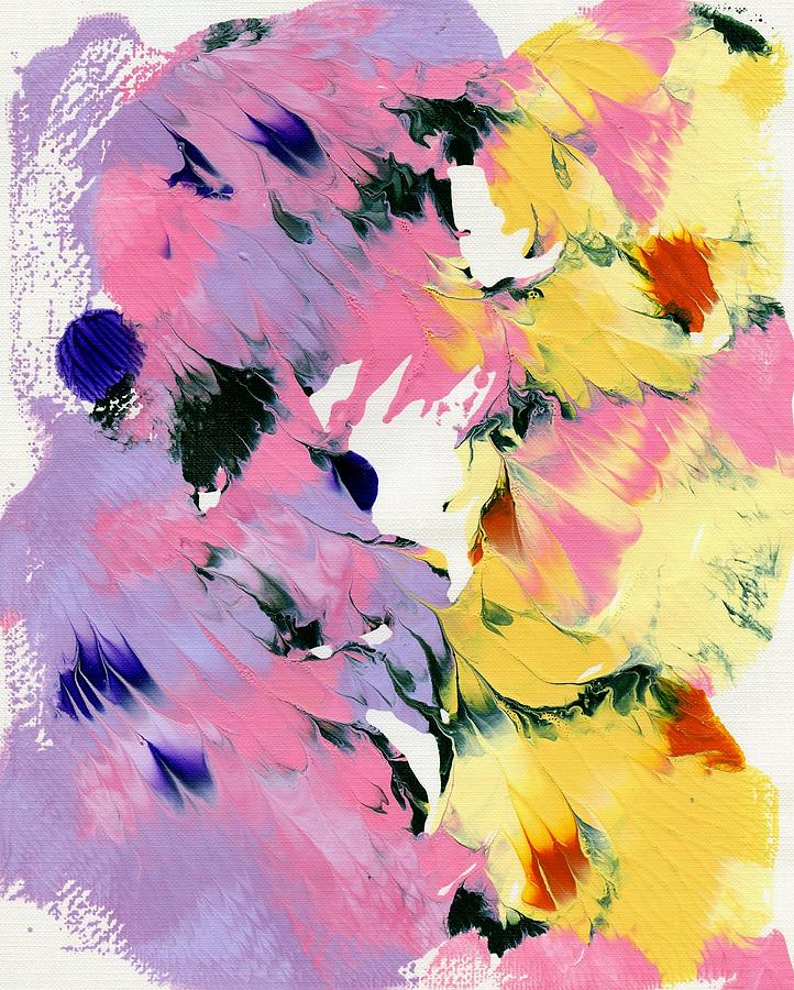 Flowers in Abstract 2 Painting by Lori Kingston