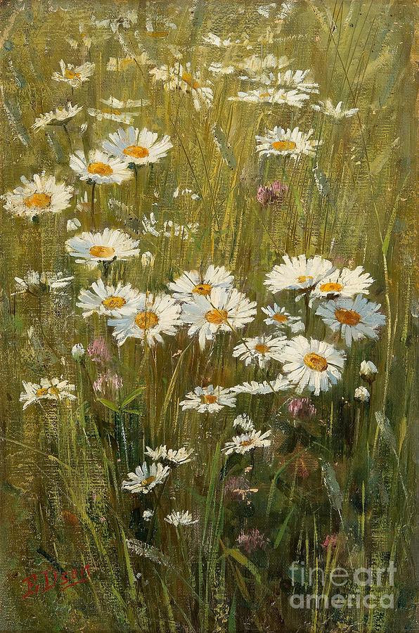 Flowers In The Meadow Painting by Celestial Images