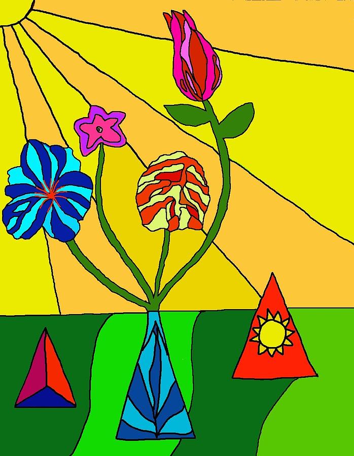 Flowers in the Sun Digital Art by Laura Smith