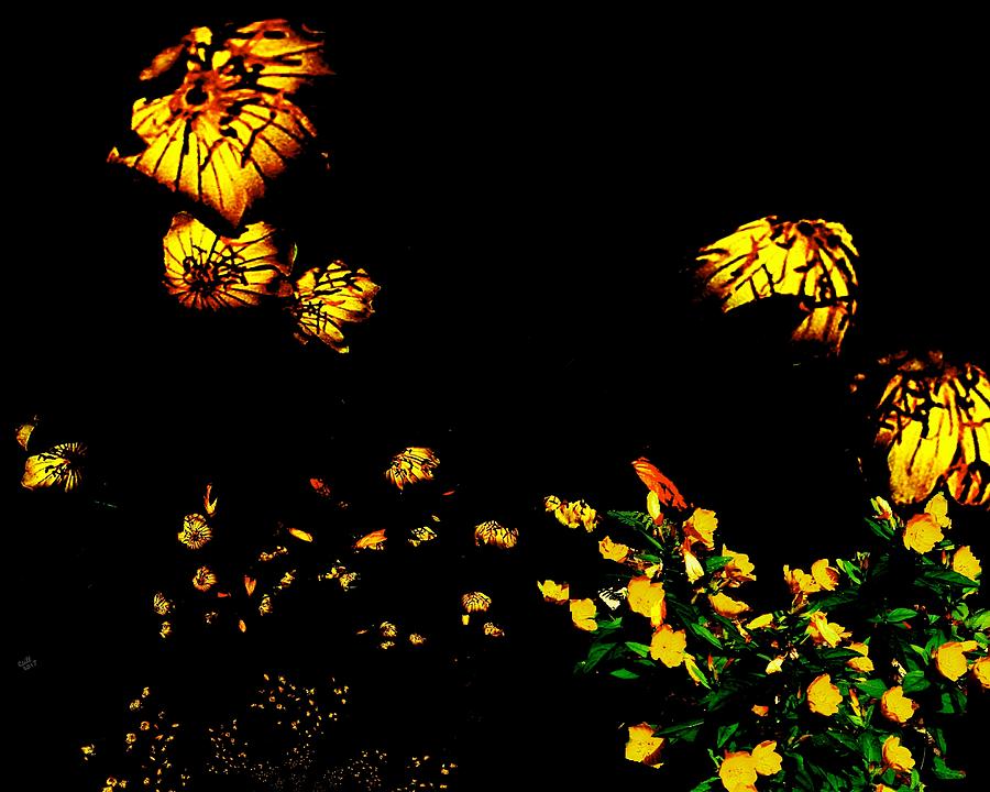 Flowers in the Wind Digital Art by Cliff Wilson