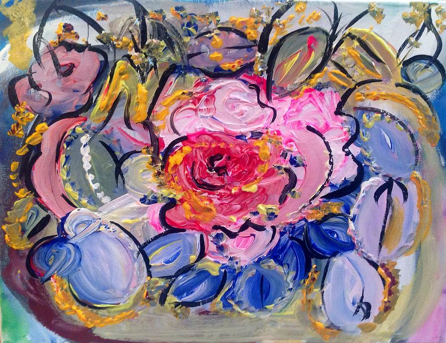 Flowers Painting by Judith Desrosiers