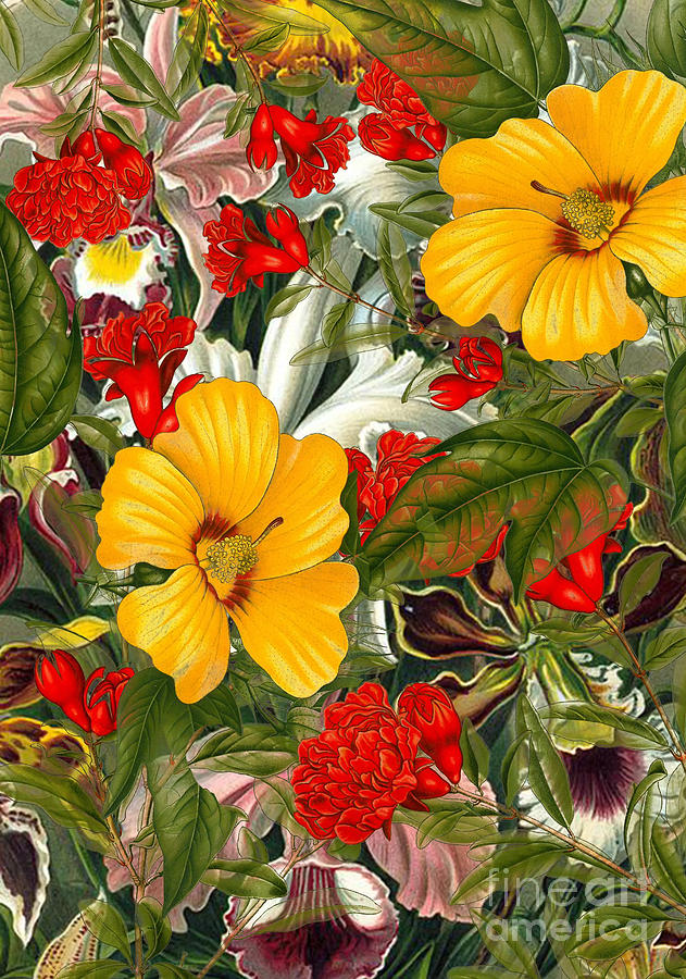 Flowers Digital Art by Justyna Jaszke JBJart