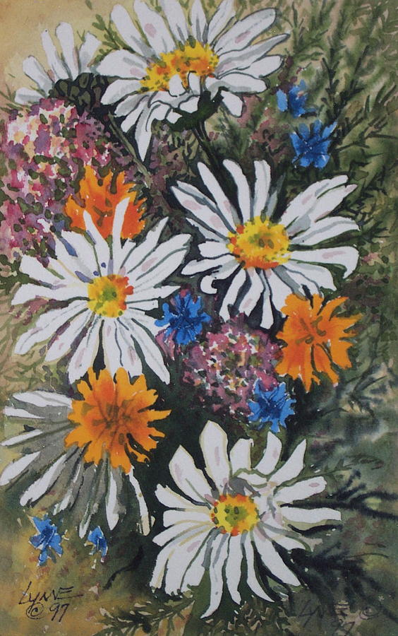 Flowers Painting by Lynne Haines