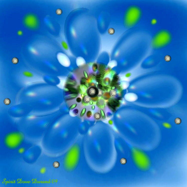 Flowers N Bubbles Digital Art by Spirit Dove Durand