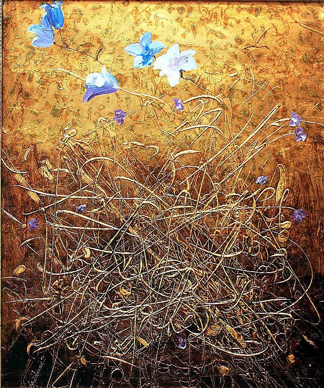 Flower Painting - Flowers by Nelu  Gradeanu