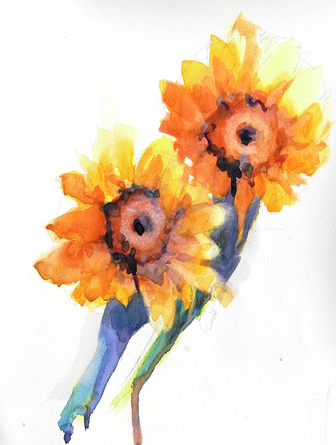 Flower Painting - Sunflowers Flowers No. 8 by Virgil Carter