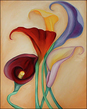 Flower Painting - Flowers of Poesy V by Marian Gliese Flower Painting - Flowers of Poesy V by Marian Gliese
