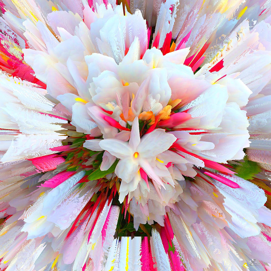 Flower Digital Art - Flowers of Pure Love Essence by Pamela Storch