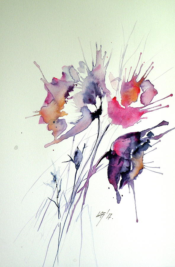 Flowers of summer III Painting by Kovacs Anna Brigitta