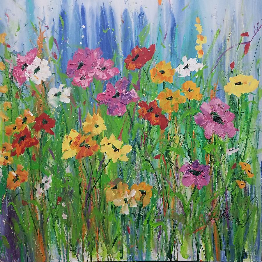 Flowers of Summer Painting by Terri Einer