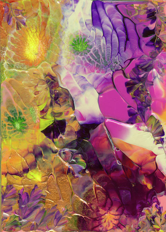Flowers of the Cosmic Sea Painting by Nan Bilden